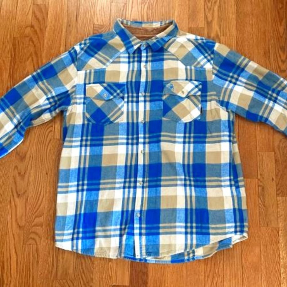 Men's Shotgun Western Flannel Shirt - Size XL